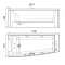 Ванна акрилова гідромасажна Volle 1700x75x63 cм лiва 12-88-102/L