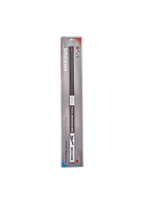 Душовий трап з нерж. сталі SUS304 Mixxus Drain-05-80-Slim Black (30x800мм) (Чорний) (MI6171)