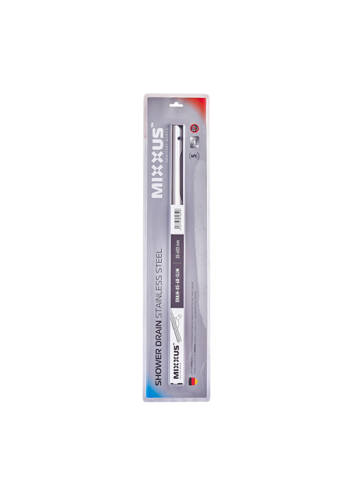 Душовий трап із нержавіючої сталі SUS304 Mixxus Drain-05-60-Slim (30x600 мм) (MI6165)