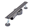 Душовий трап з нерж. сталі SUS304 Mixxus Drain-05-50-Slim Black (30x500мм) (Чорний) (MI6168)