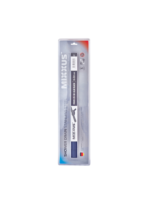 Душовий трап з нерж. сталі SUS304 Mixxus Drain-05-50-Slim Black (30x500мм) (Чорний) (MI6168)
