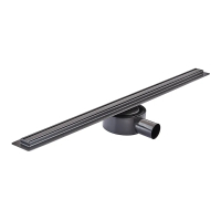 Душовий трап з нерж. сталі SUS304 Mixxus Drain-05-70-Slim Black (30x700 мм) (Чорний) (MI6170)