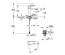 Смеситель для раковины Grohe QuickFix Dice ES M-Size 1018362430 с донным клапаном