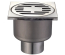 Душевой трап из нержавеющей стали SUS304 Mixxus Drain-01-10x10-180 (прямой отвод) (MI3421)