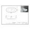 Ванна окремостояча Insana Amina Black WB 170 x 75 x 72 ( А0058050 )