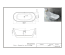 Ванна окремостояча Insana Amina Black WB 170 x 75 x 72 ( А0058050 )