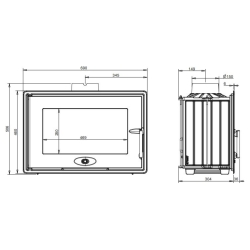 Каминная топка NVICTA 700 OPTIMISE Антрацит 6771-74