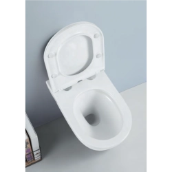 Унітаз підвісний AZZURRA LILAC Vortex із сидінням Soft-Close, білий глянець (LIVCSP000000BI+LIL1800/F)