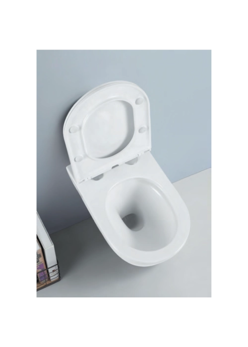 Унитаз подвесной AZZURRA LILAC Vortex с сиденьем Soft-Close, белый глянец (LIVCSP000000BI+LIL1800/F)