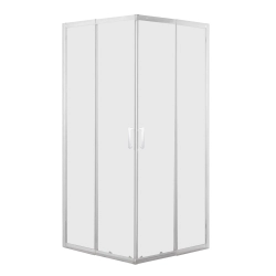 Душевая кабина EGER VI'Z 95×95×195 см, раздвижные двери, матовое стекло 5 мм, белый 599-066WZ/1