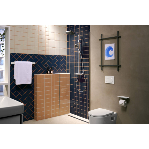 Душова система з термостатом Hansgrohe Activera S 240 1jet EcoSmart чорний матовий 28078670
