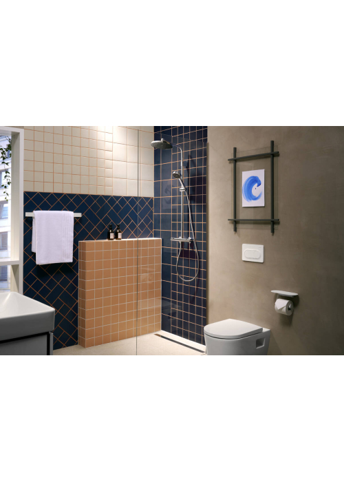 Душевая система с термостатом Hansgrohe Activera S 240 1jet EcoSmart черный матовый 28078670
