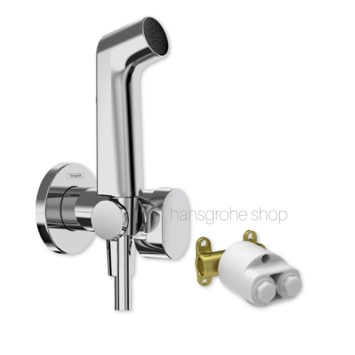Комплект гигиенического душа hansgrohe Bidette 1jet S со скрытой частью, хром (29232000S)