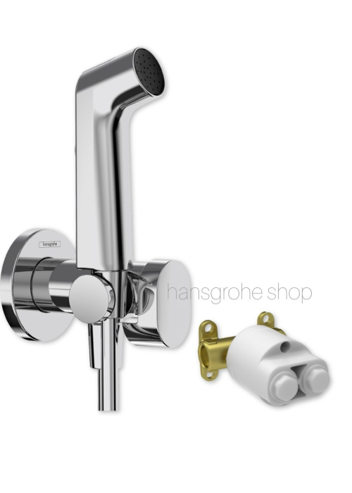 Комплект гигиенического душа hansgrohe Bidette 1jet S со скрытой частью, хром (29232000S)