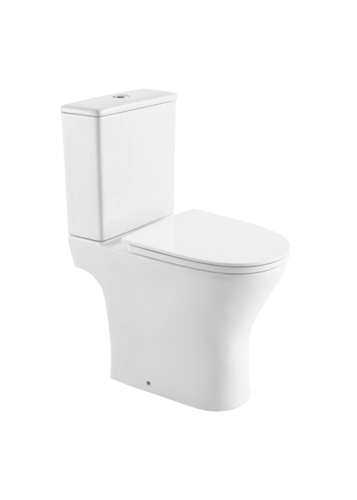 Унитаз-компакт IMPRESE VYSKOV Rimless с бачком и сиденьем Slim slow-closing, белый, 61×38,5×86 см (c06206703)