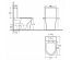 Унітаз-компакт IMPRESE VLTAVA з арматурою Geberit і сидінням дюропласт з мікроліфтом, білий (c06509600)