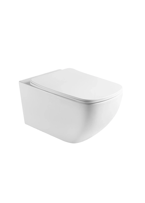 Унитаз подвесной IMPRESE VALTICE Twist, сиденье дюропласт Slim Slow-closing, белый (c06806503)