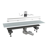 Лінійний душовий трап Imprese i-FLOW 800 мм під плитку, хром d12880001C