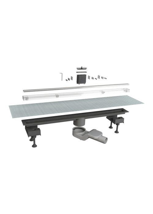 Линейный душевой трап Imprese i-FLOW 800 мм под плитку, хром d12880001C