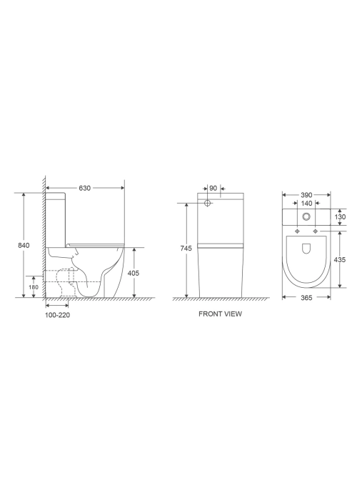 Унитаз-компакт IMPRESE OSLAVA Twist безободковый 62×34×82,5 см, сиденье Slim slow-closing, белый (с06507103TW)