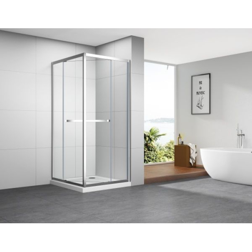 Душевая кабина Imprese SCANDIK 90×90×195 см, раздвижные двери, прозрачное стекло 5 мм, хром s09510501