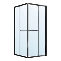Душевая кабина Imprese SCANDIK 90×90×195 см, раздвижные двери, прозрачное стекло 5 мм, черный s09510503