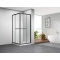Душевая кабина Imprese SCANDIK 90×90×195 см, раздвижные двери, прозрачное стекло 5 мм, черный s09510503