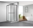 Душевая кабина Imprese SCANDIK 90×90×195 см, раздвижные двери, прозрачное стекло 5 мм, черный s09510503
