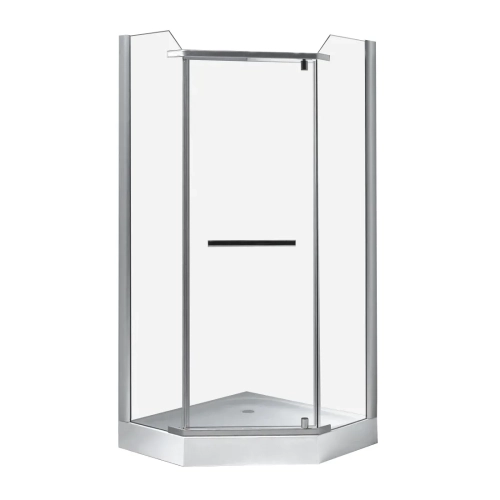 Душевая кабина RJ DUCT 90×90×200 см, с поддоном и сифоном, прозрачное стекло 8 мм 90RZ079N