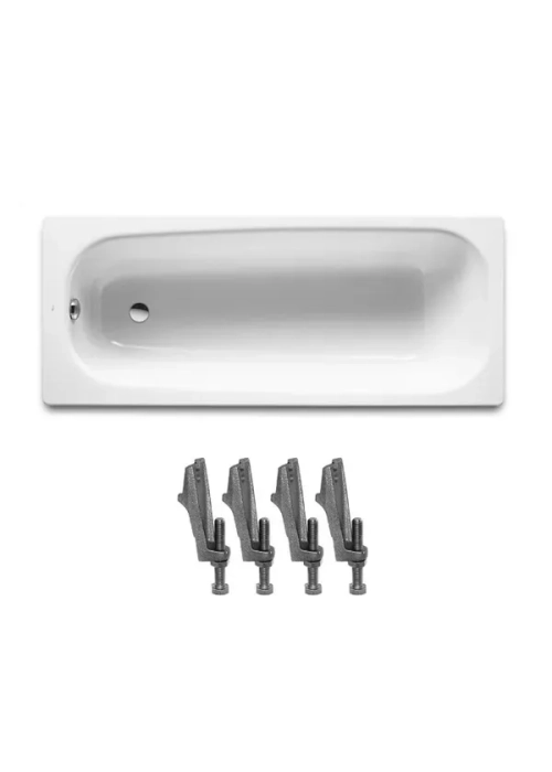 Ванна чугунная Roca CONTINENTAL 170 x 70 с ножками (A21291100R+A150412330)