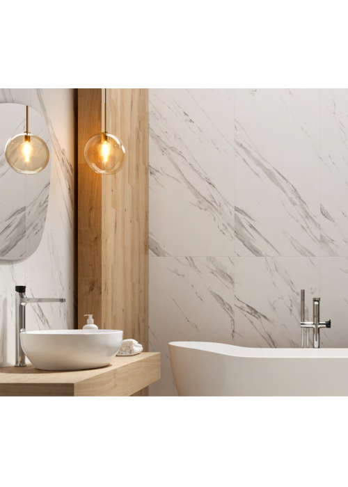 Плитка керамогранітна Cersanit Calacatta Mistari White RECT 59.8x119.8x8 TGGR1019535027