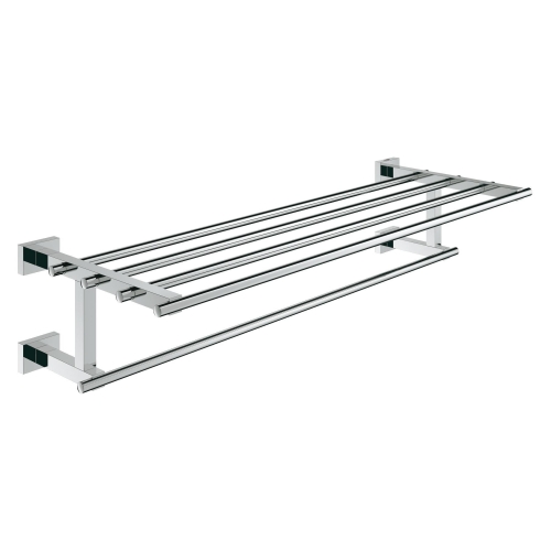 Полка для рушників з додатковою горизонтальною штангою, Grohe Essentials Cube 600 мм (40512001)