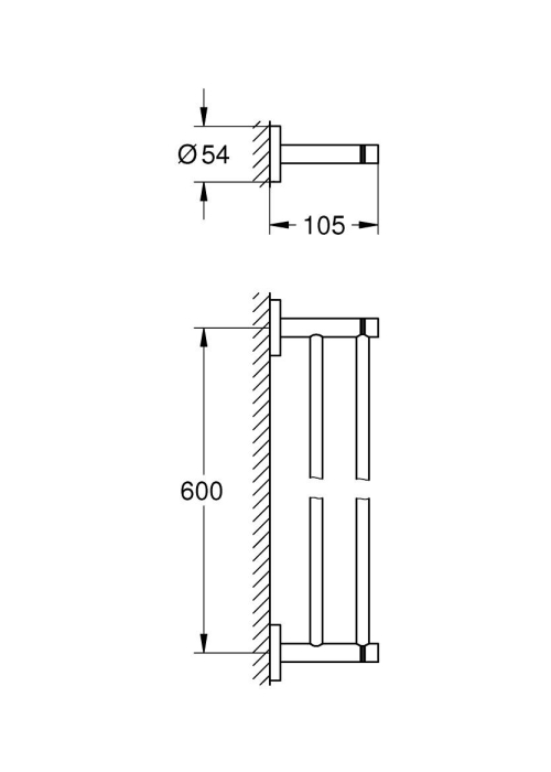 Тримач рушника, подвійний Grohe Essentials (40802GL1)