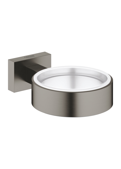 Тримач для склянки або мильниці Grohe Essentials Cube (40508AL1) Графіт матовий