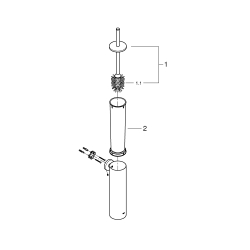 Туалетна щітка у комплекті Grohe Essentials (40696000)