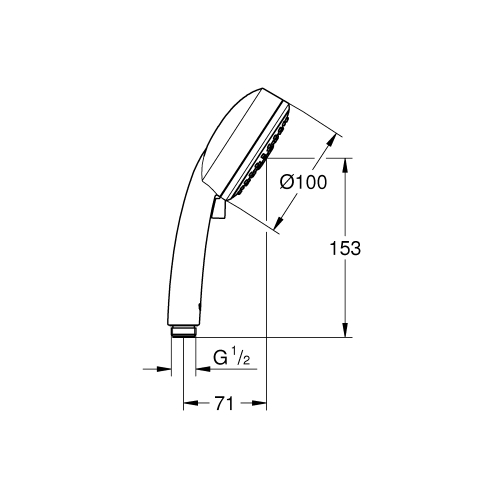 Ручний душ Grohe Tempesta 100 3 режими струменю (27574002)