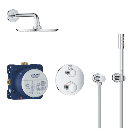 Набір для комплектації душа Grohe Grohtherm з Grohe Rainshower Cosmopolitan 210 (34732000)