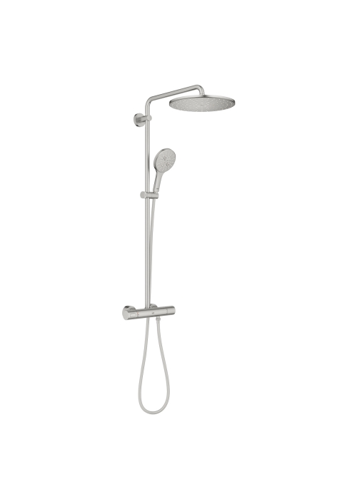 Душевая система с термостатом для настенного монтажа Grohe Rainshower Smartactive 310 (26836DC0) Сталь
