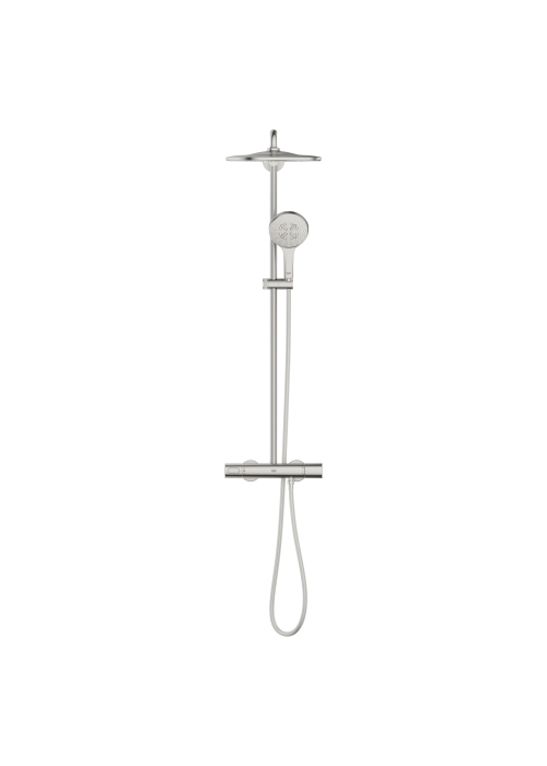 Душевая система с термостатом для настенного монтажа Grohe Rainshower Smartactive 310 (26836DC0) Сталь