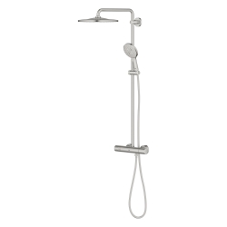 Душова система з термостатом для настінного монтажу Grohe Rainshower Smartactive 310 (26836DC0) Сталь