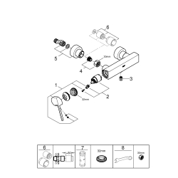 Одноважільний змішувач для душу Grohe Plus (33577003)