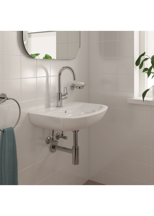 Однорычажный смеситель для раковины Grohe BauLoop New L-Size + нажимной донный клапан (23891001)