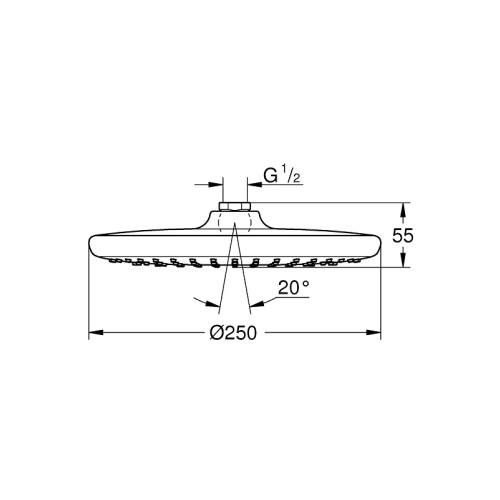 верхній душ Grohe Tempesta 250 (26662000)