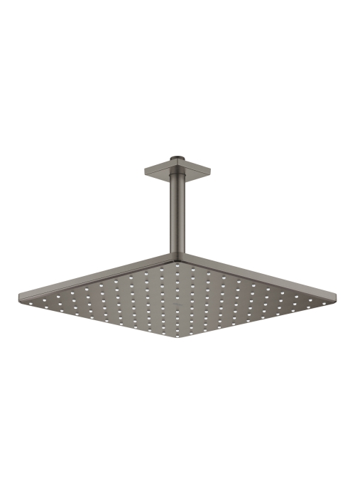 Верхній душ Grohe Rainshower 310 Mono Cube з кронштейном 142 мм, 1 режим струменя (26566AL0) Графіт матовий