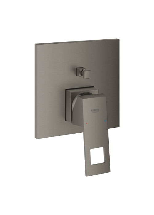 Одноважільний змішувач на 2 виходи Grohe Eurocube (24062AL0) Графіт матовий