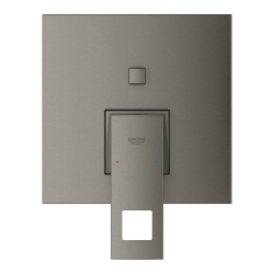 Одноважільний змішувач на 2 виходи Grohe Eurocube (24062AL0) Графіт матовий