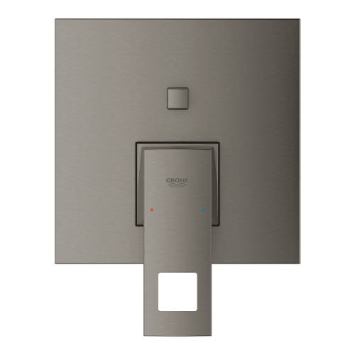 Одноважільний змішувач на 2 виходи Grohe Eurocube (24062AL0) Графіт матовий