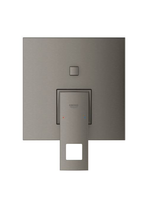Одноважільний змішувач на 2 виходи Grohe Eurocube (24062AL0) Графіт матовий