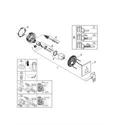 Одноважільний змішувач на 2 виходи Grohe Eurocube (24062AL0) Графіт матовий