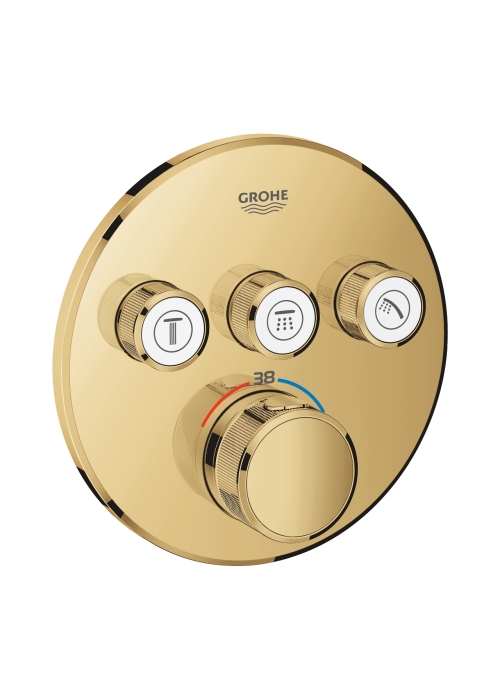 Термостат прихованого Grohe Grohtherm SmartControl монтажу на 3 виходи (29121GL0) Золото